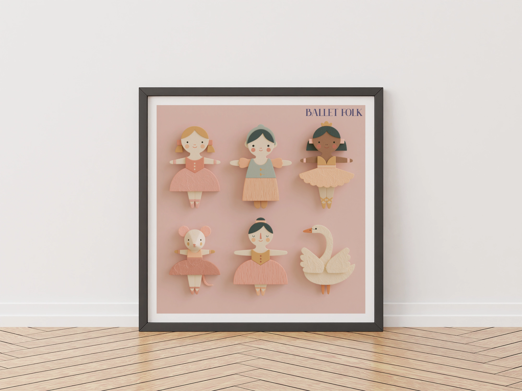 Ballet Folk Nursery Print