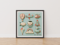 Lift Off Folk Nursery Print