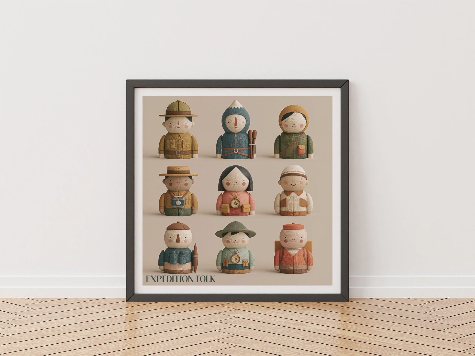 Expedition Folk Nursery Print