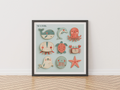 Sea Folk Nursery Print