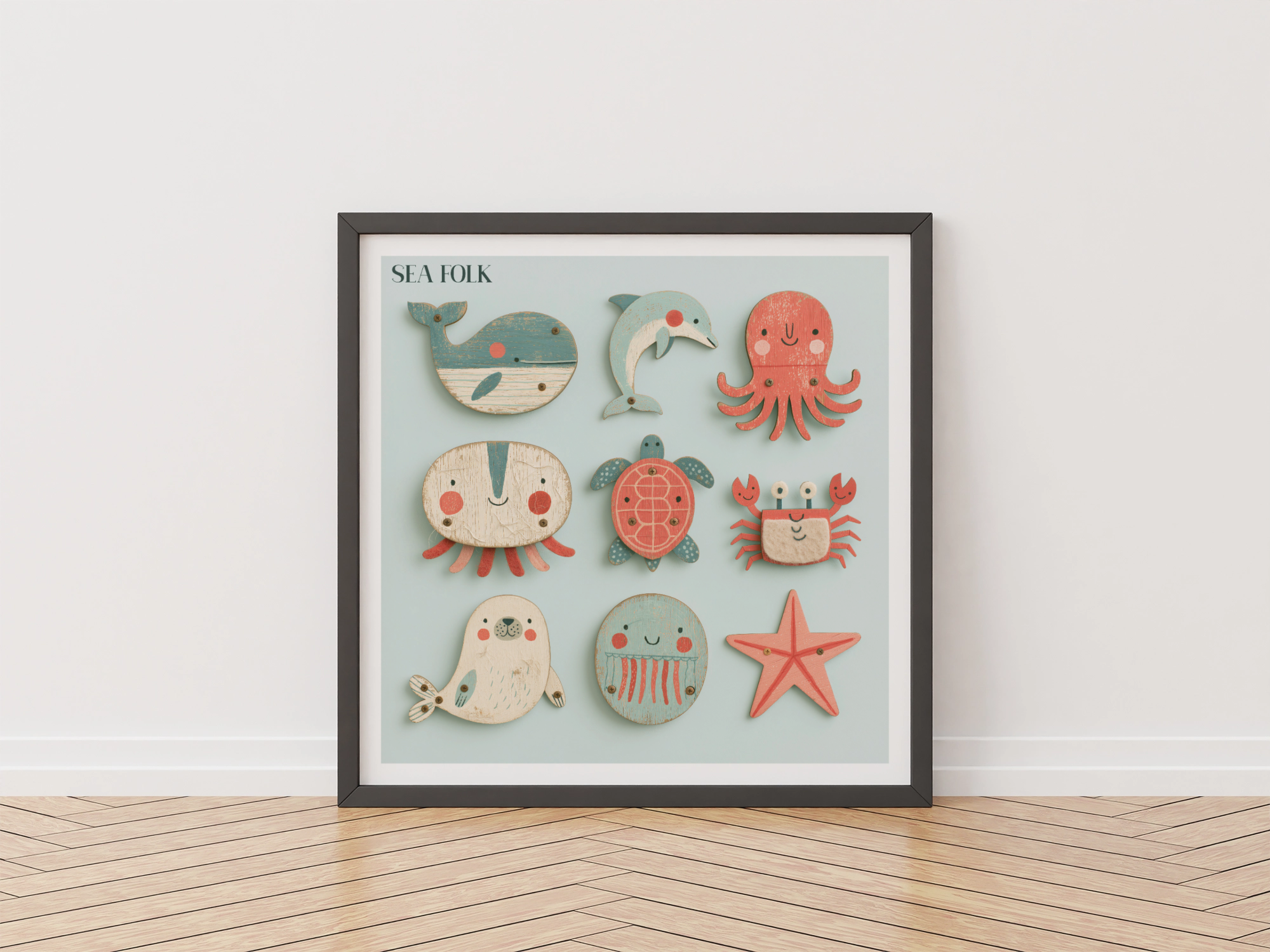 Sea Folk Nursery Print