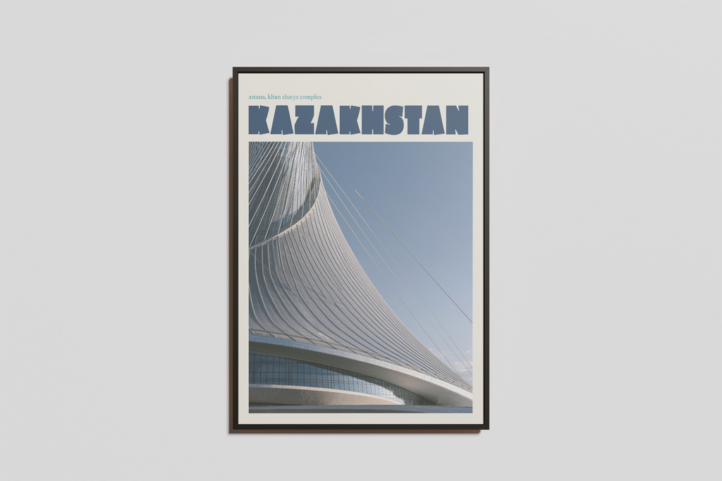 Kazakhstan Travel Print