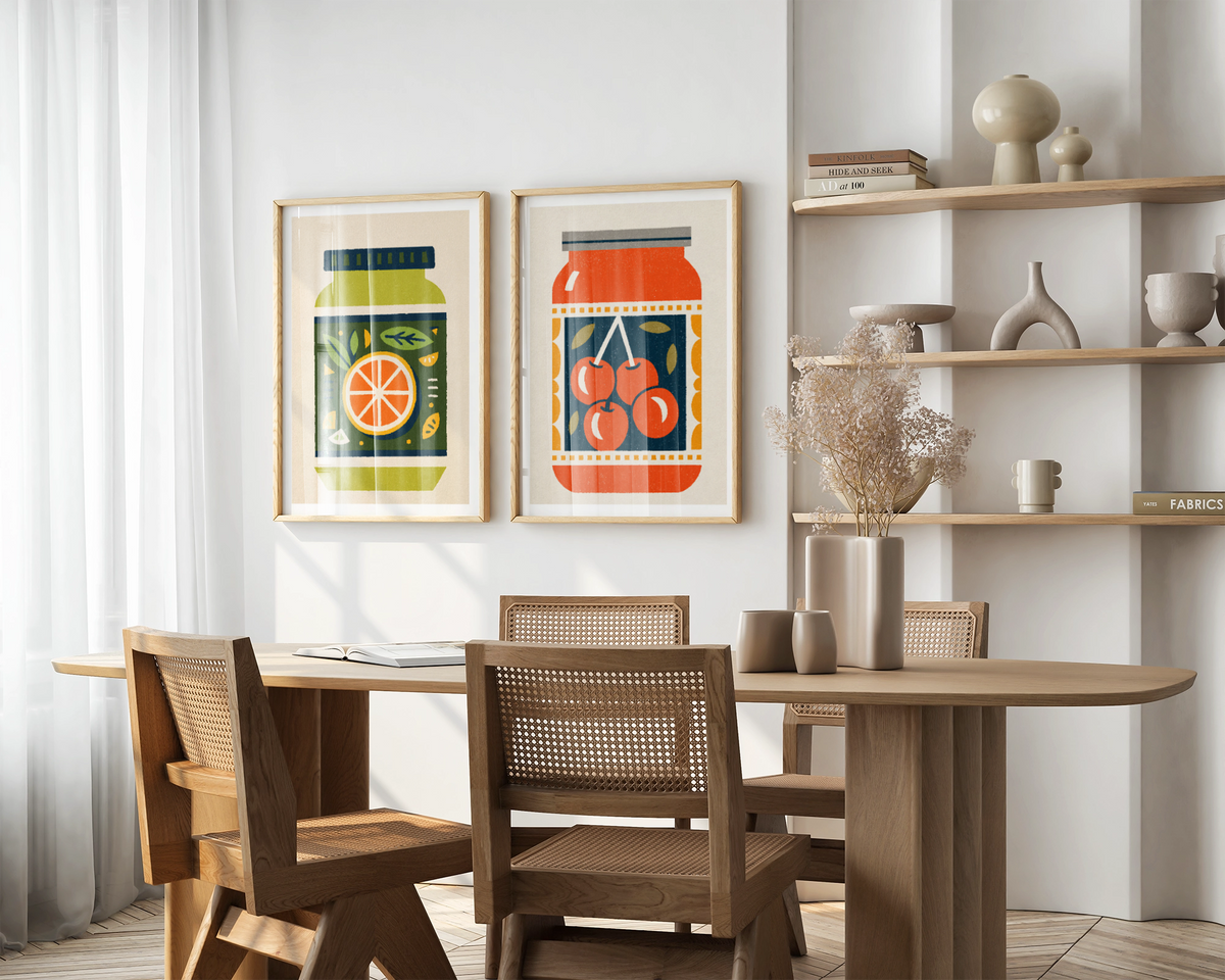 Jam Jar Prints Set of 4
