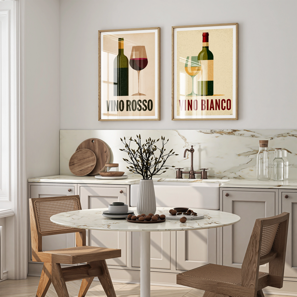 Italian Wines Print Set