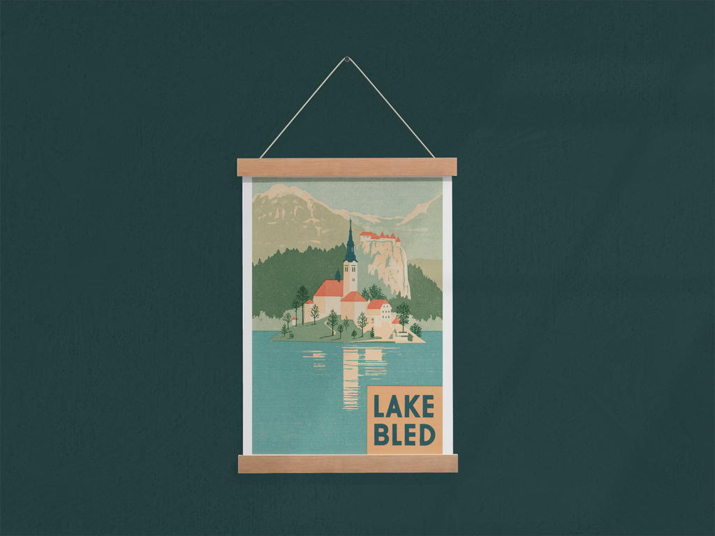Alpine Lakes of Europe Wall Art Set of 3