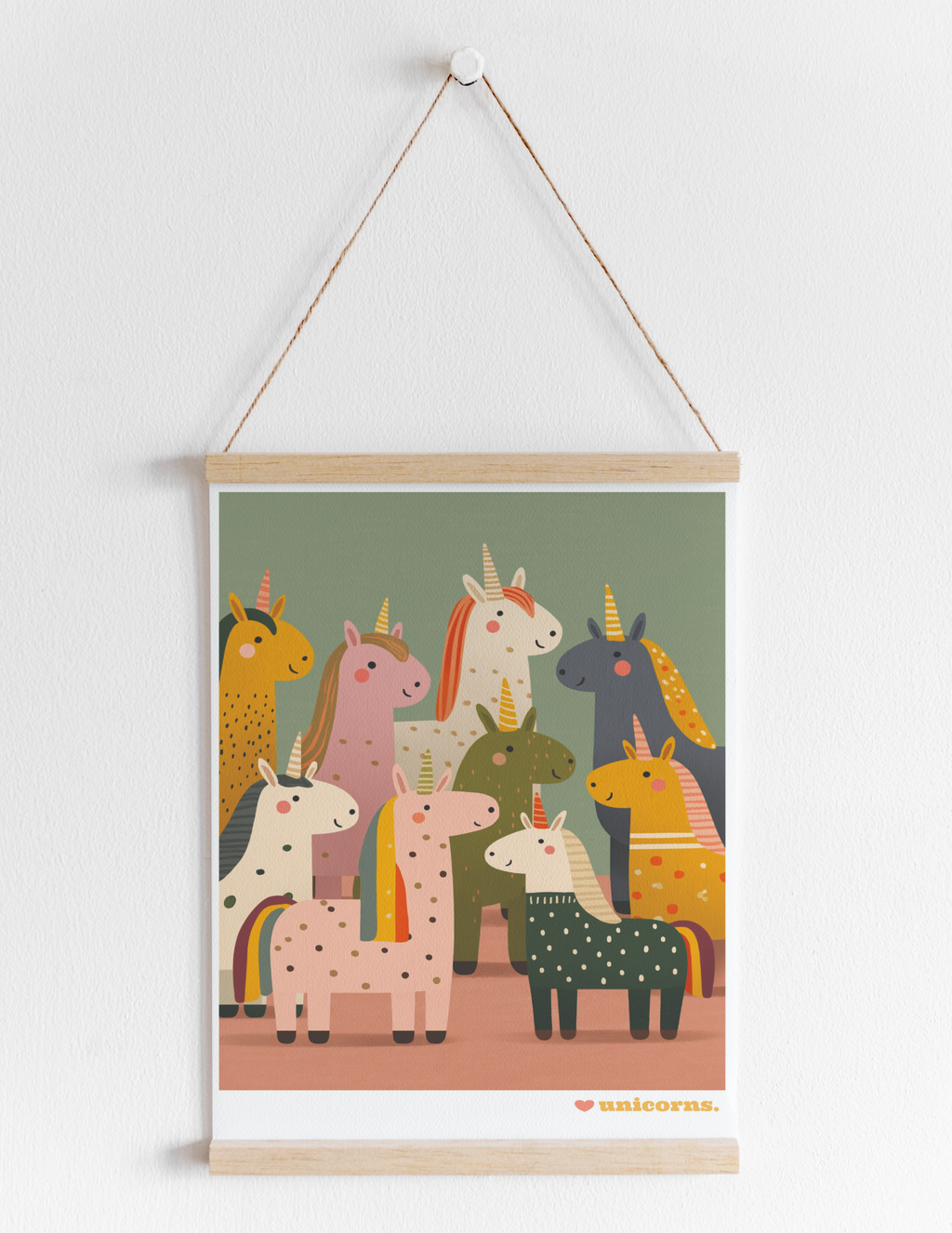 Unicorn Friends Art Print