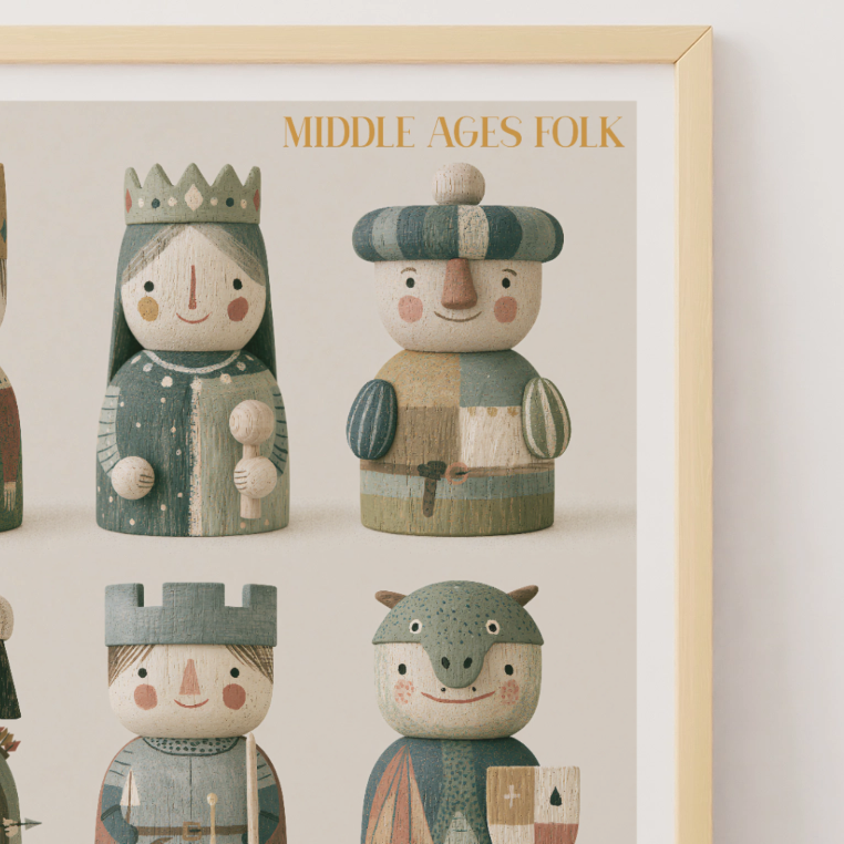 Middle Ages Medieval Print