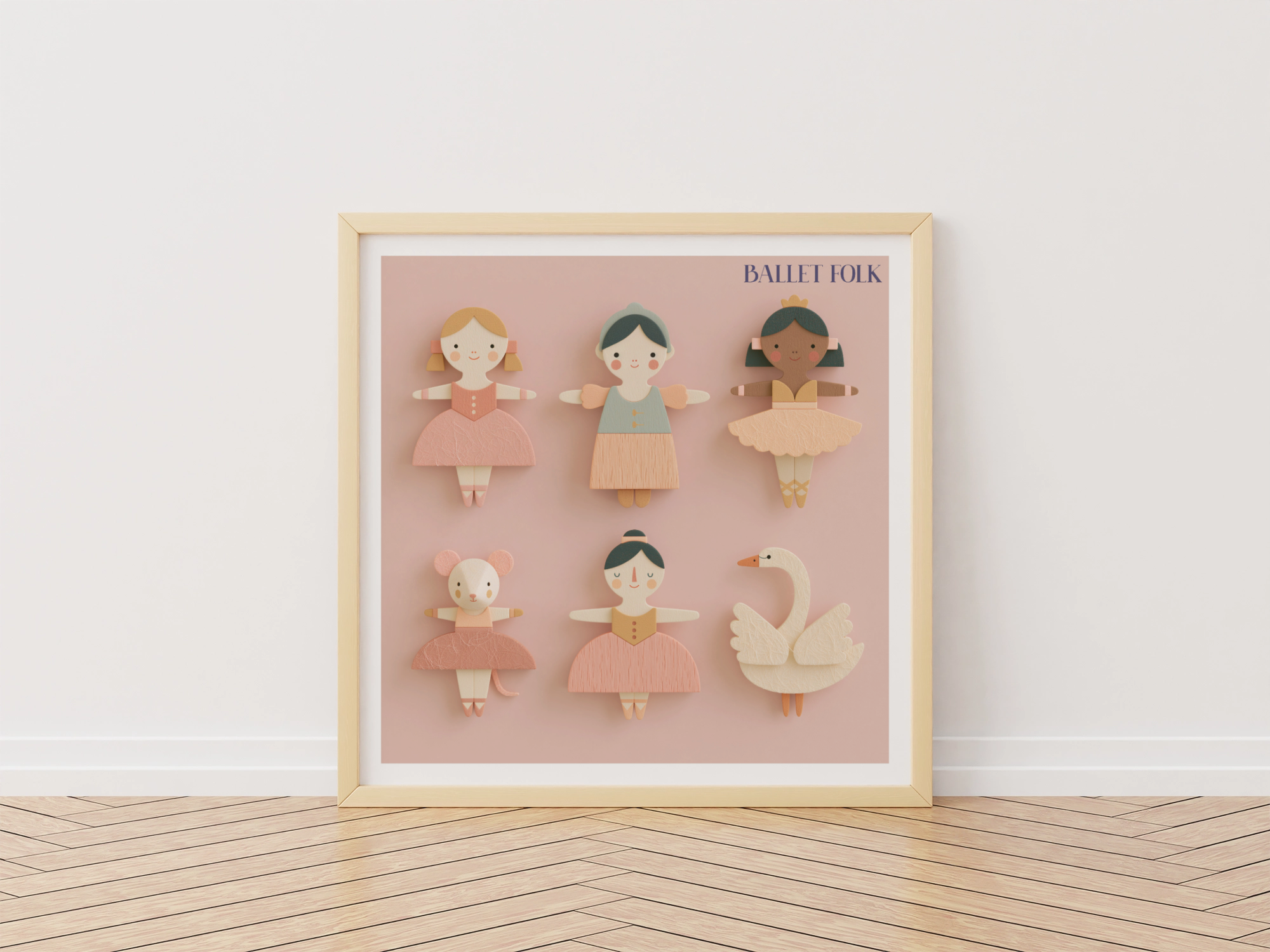 Ballet Folk Nursery Print