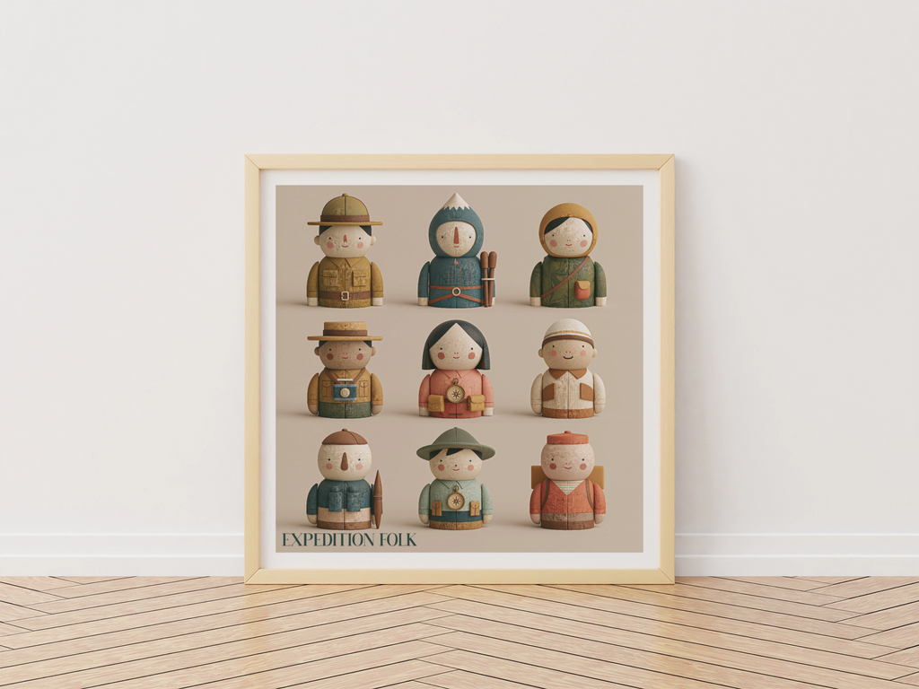 Expedition Folk Nursery Print