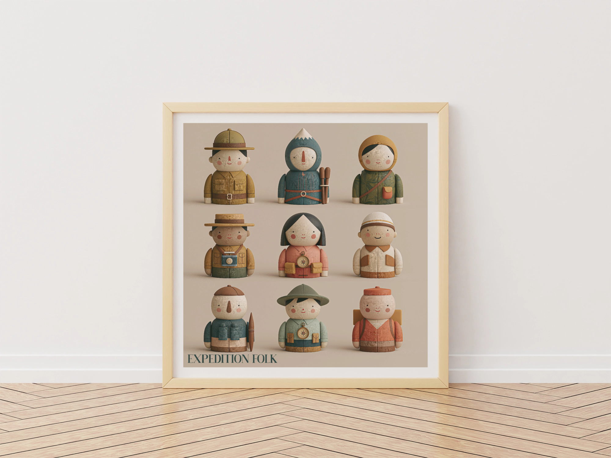Expedition Folk Nursery Print