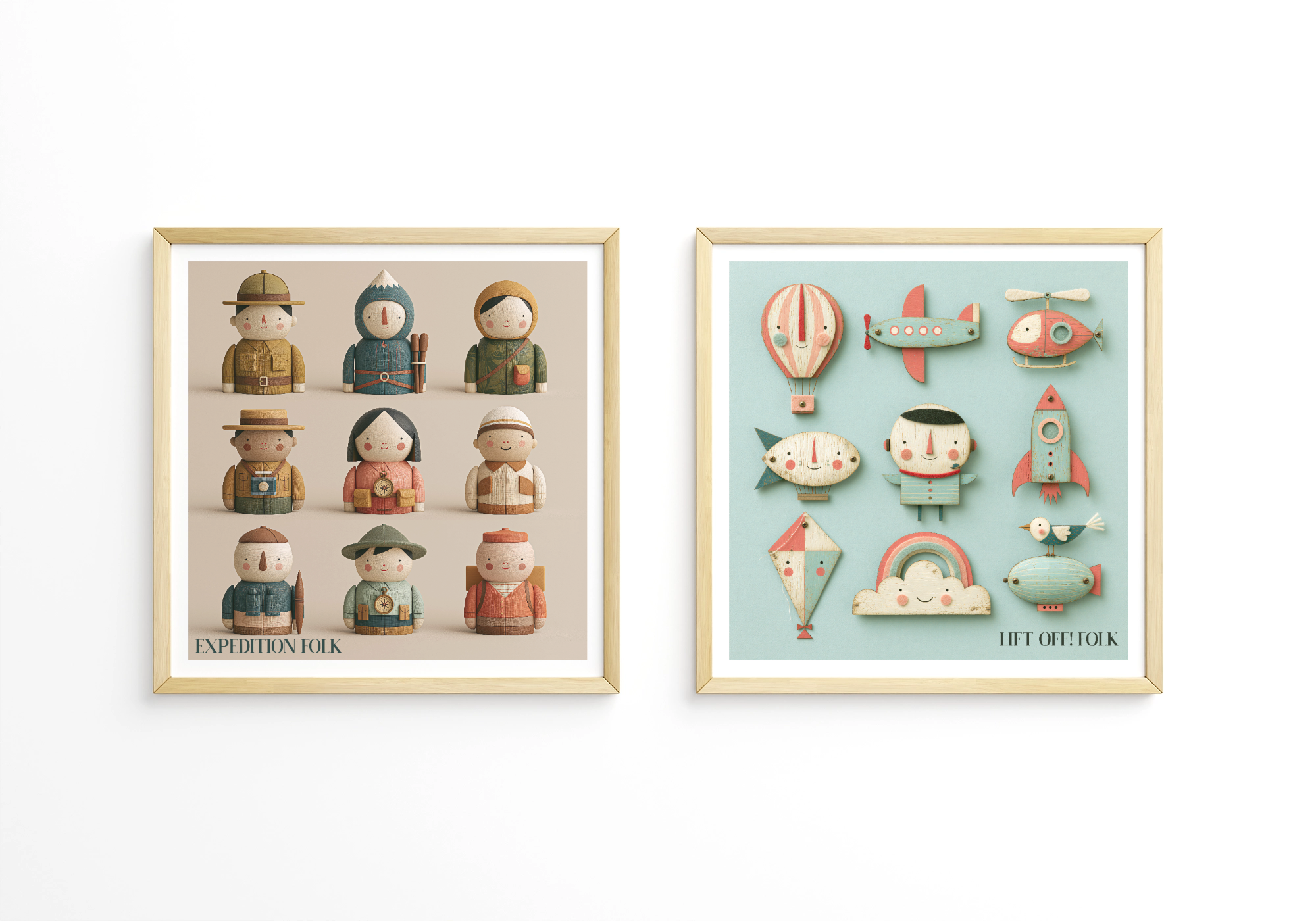 Expedition Folk Nursery Print