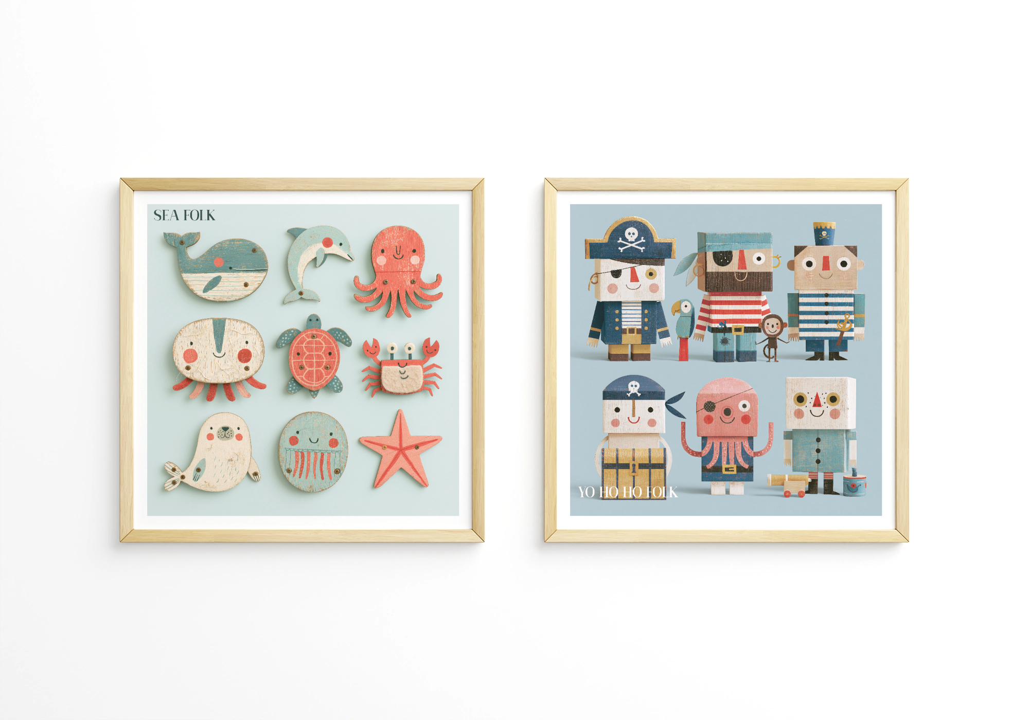 Sea Folk Nursery Print
