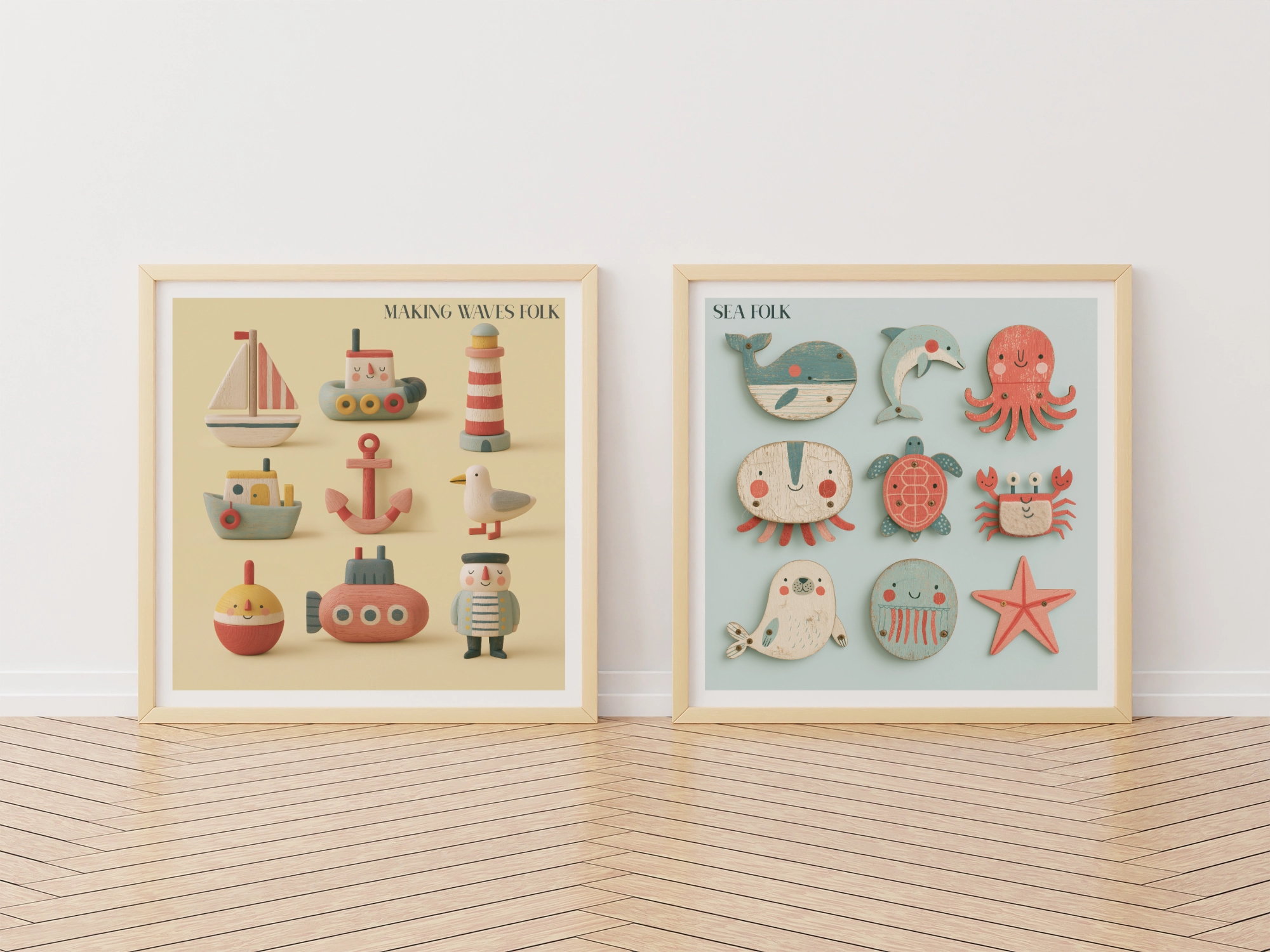Sea Folk Nursery Print