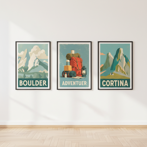 Adventure Folk Print Set of 3