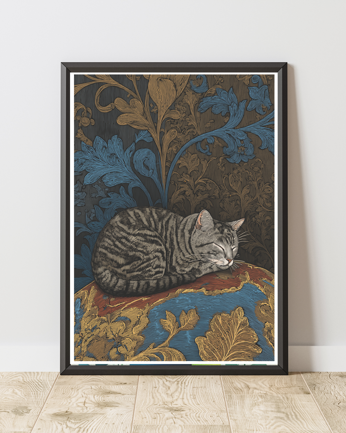 Sleeping Cat Art Print