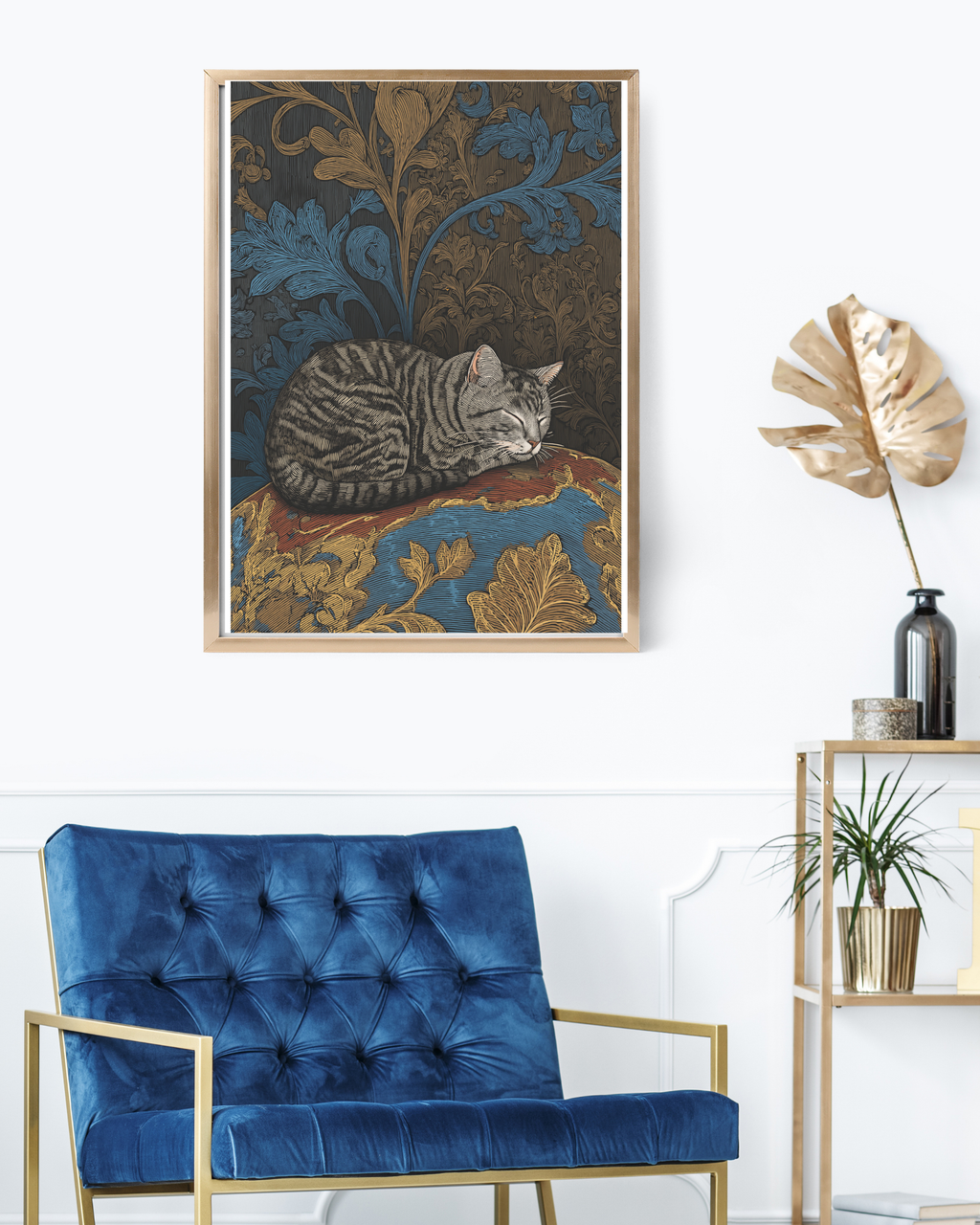 Sleeping Cat Art Print