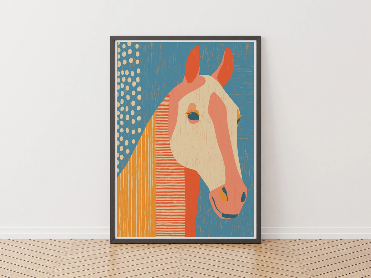 Modern Horse Art Print