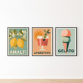 Italian Summer Print Set of 3