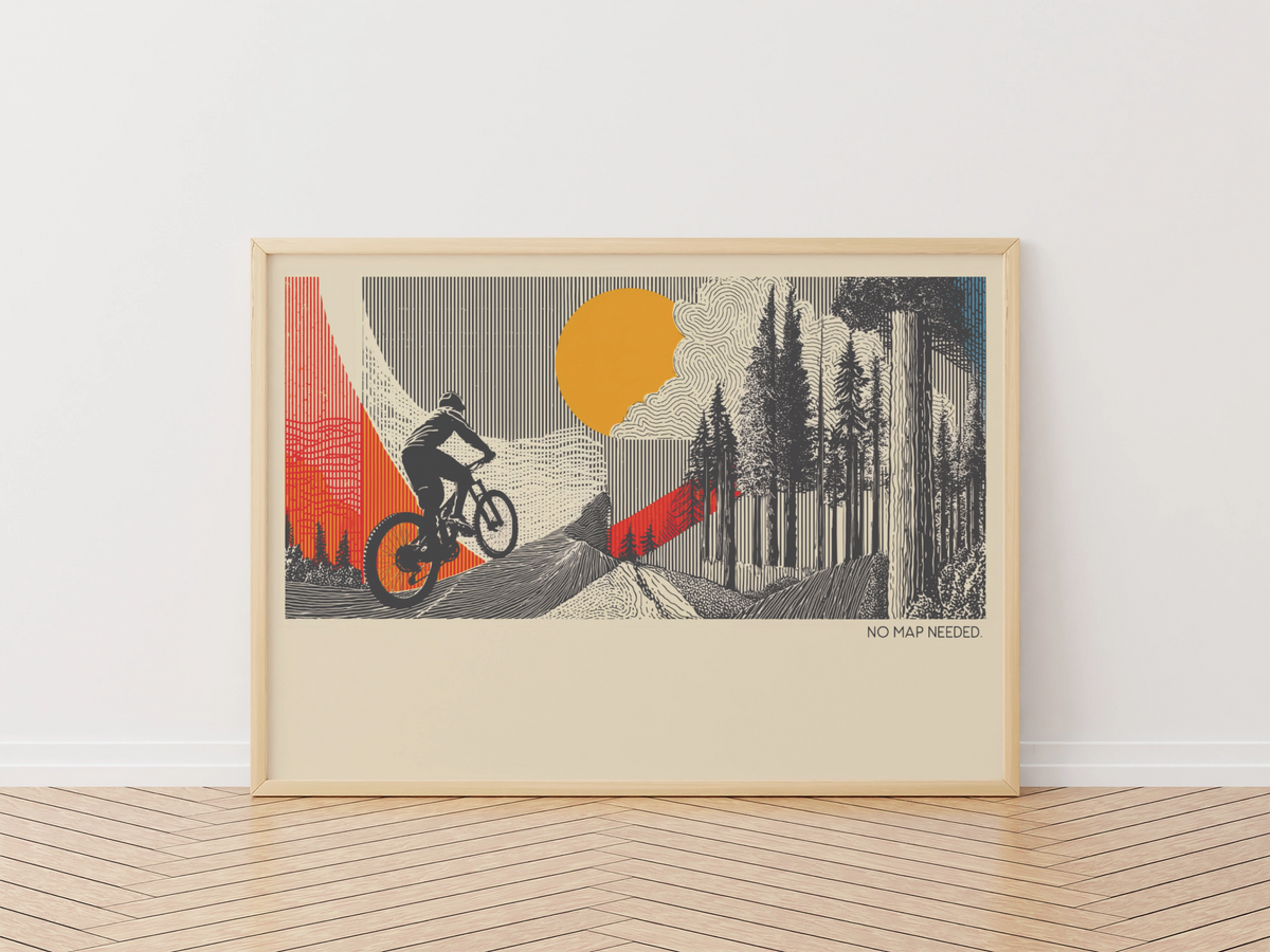 Mountain Bike Trail Print