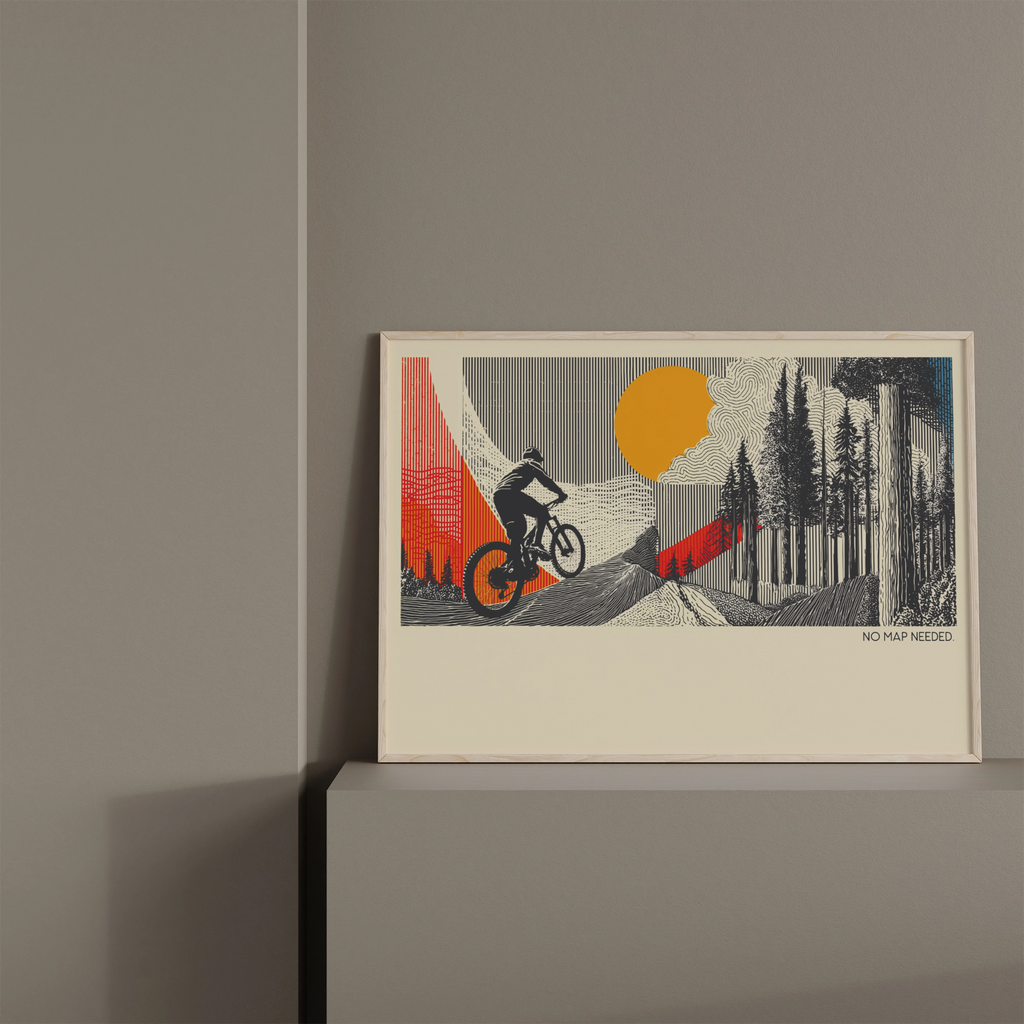 Mountain Bike Trail Print