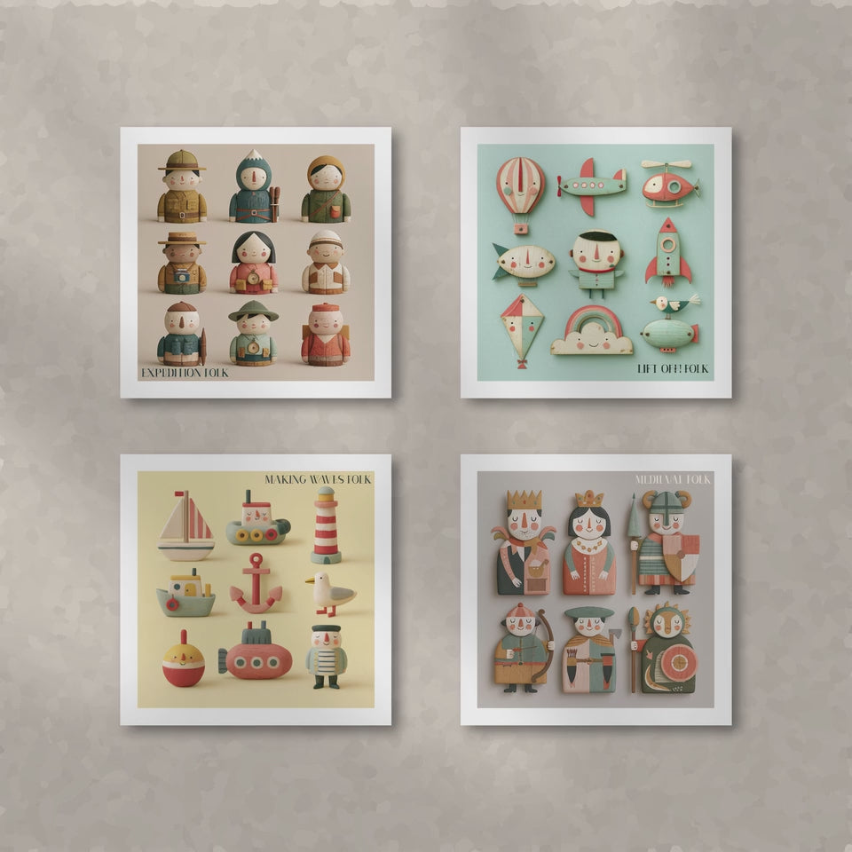 Expedition Folk Nursery Print