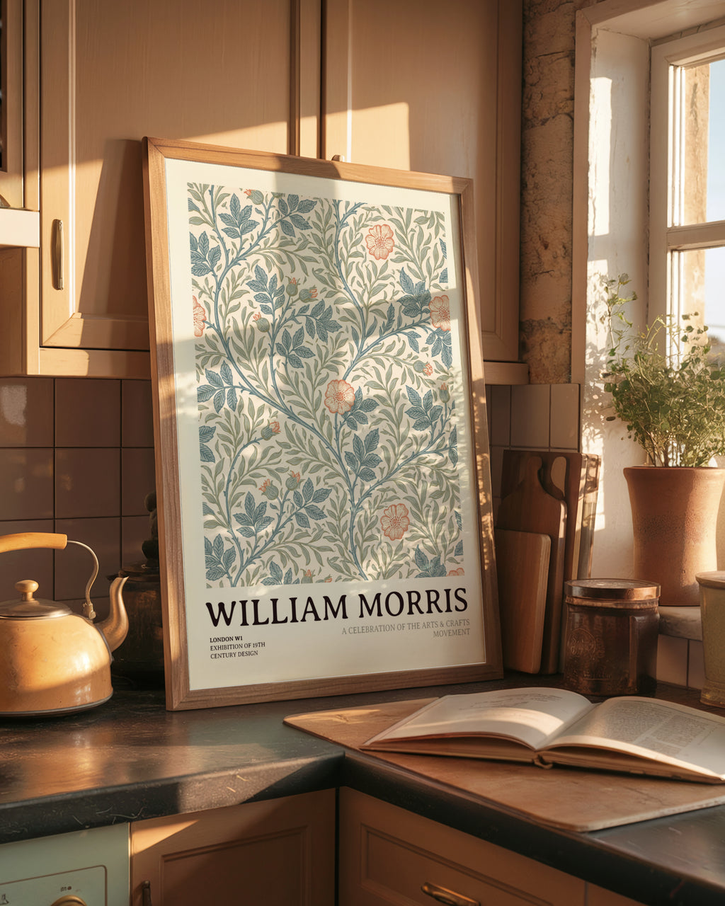 William Morris Floral Print, Arts and Crafts Exhibition Poster, Classic Inspired Prints