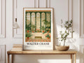 Walter Crane Exhibition Poster, Conservatory Botanical Art Print, Arts & Crafts Movement Wall Art
