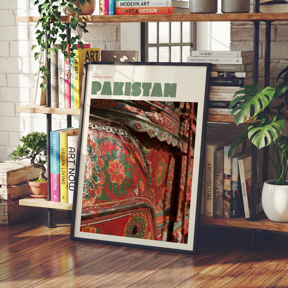 Pakistan Truck Art Print, Contemporary Travel Wall Art, Colourful South Asia Decor