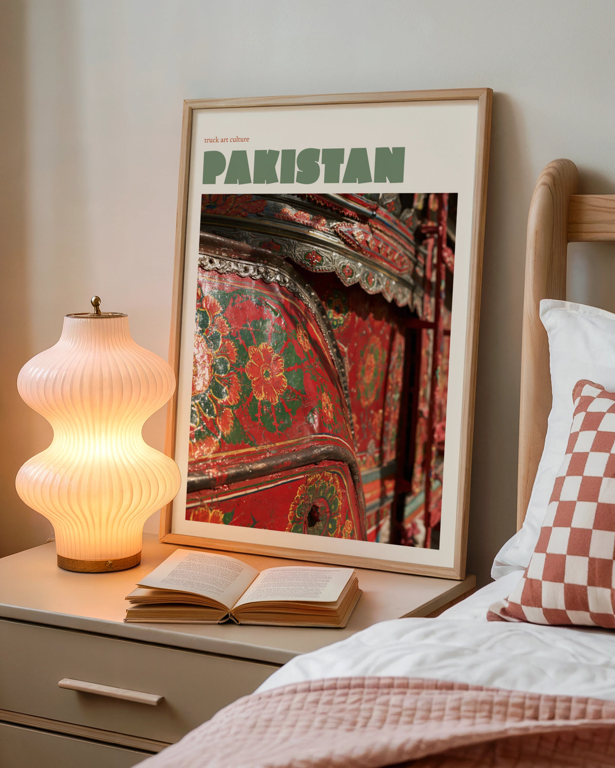 Pakistan Truck Art Print, Contemporary Travel Wall Art, Colourful South Asia Decor