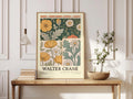 Walter Crane Poster, Arts and Crafts Floral Wall Art, Poppies and Daisies Print, Botanical