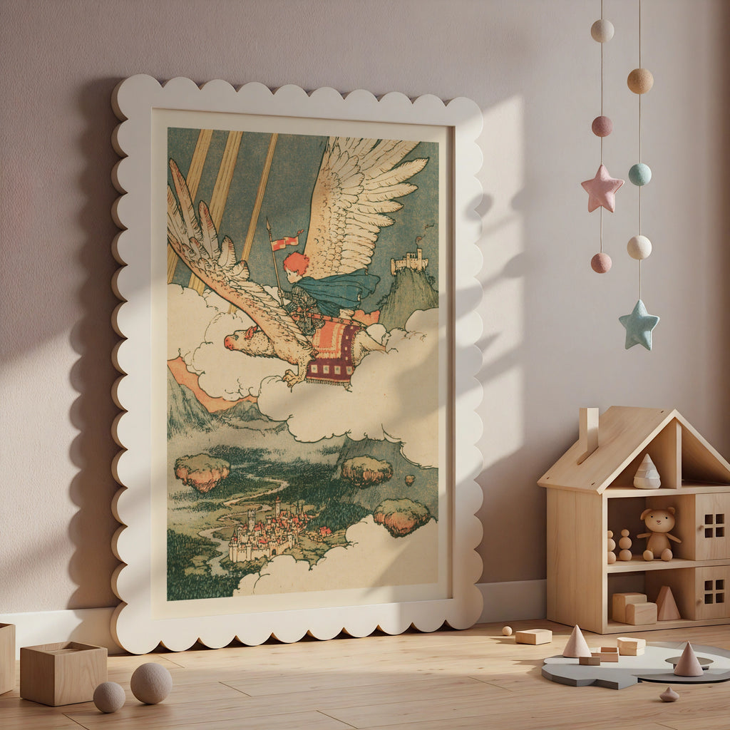 Adventure Knight, Illustrated Kid's Fantasty Print