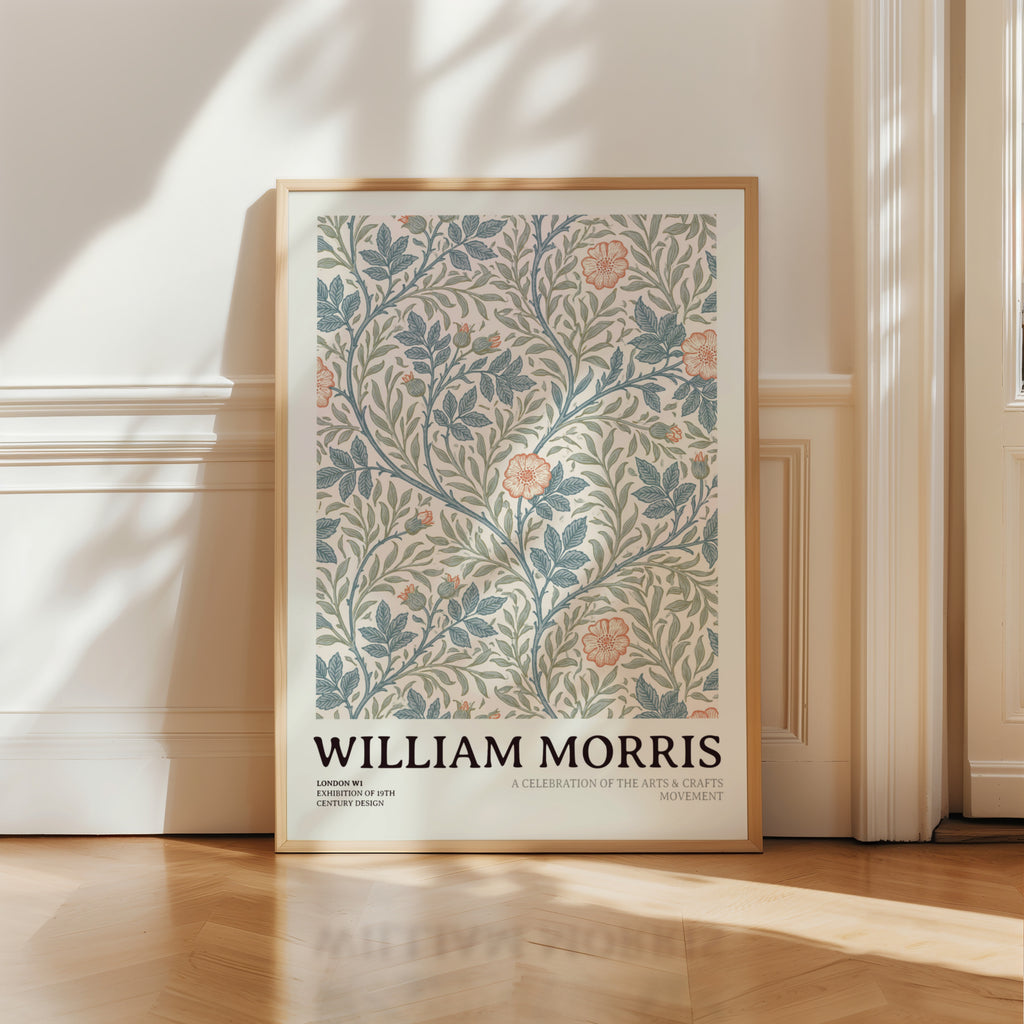 William Morris Floral Print, Arts and Crafts Exhibition Poster, Classic Inspired Prints