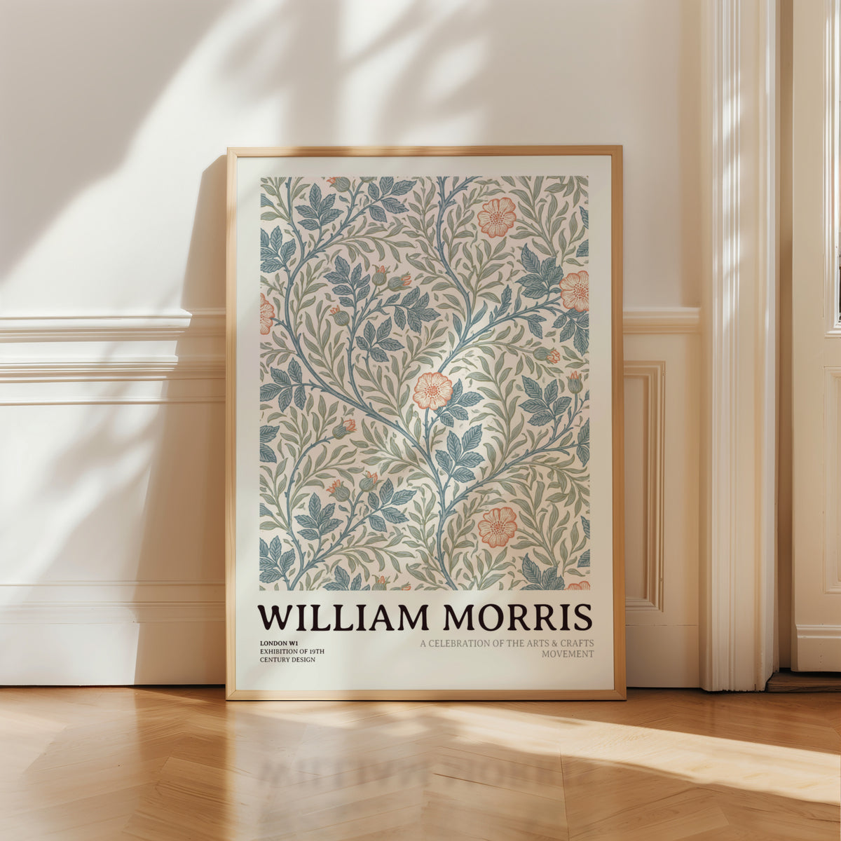 William Morris Floral Print, Arts and Crafts Exhibition Poster, Classic Inspired Prints