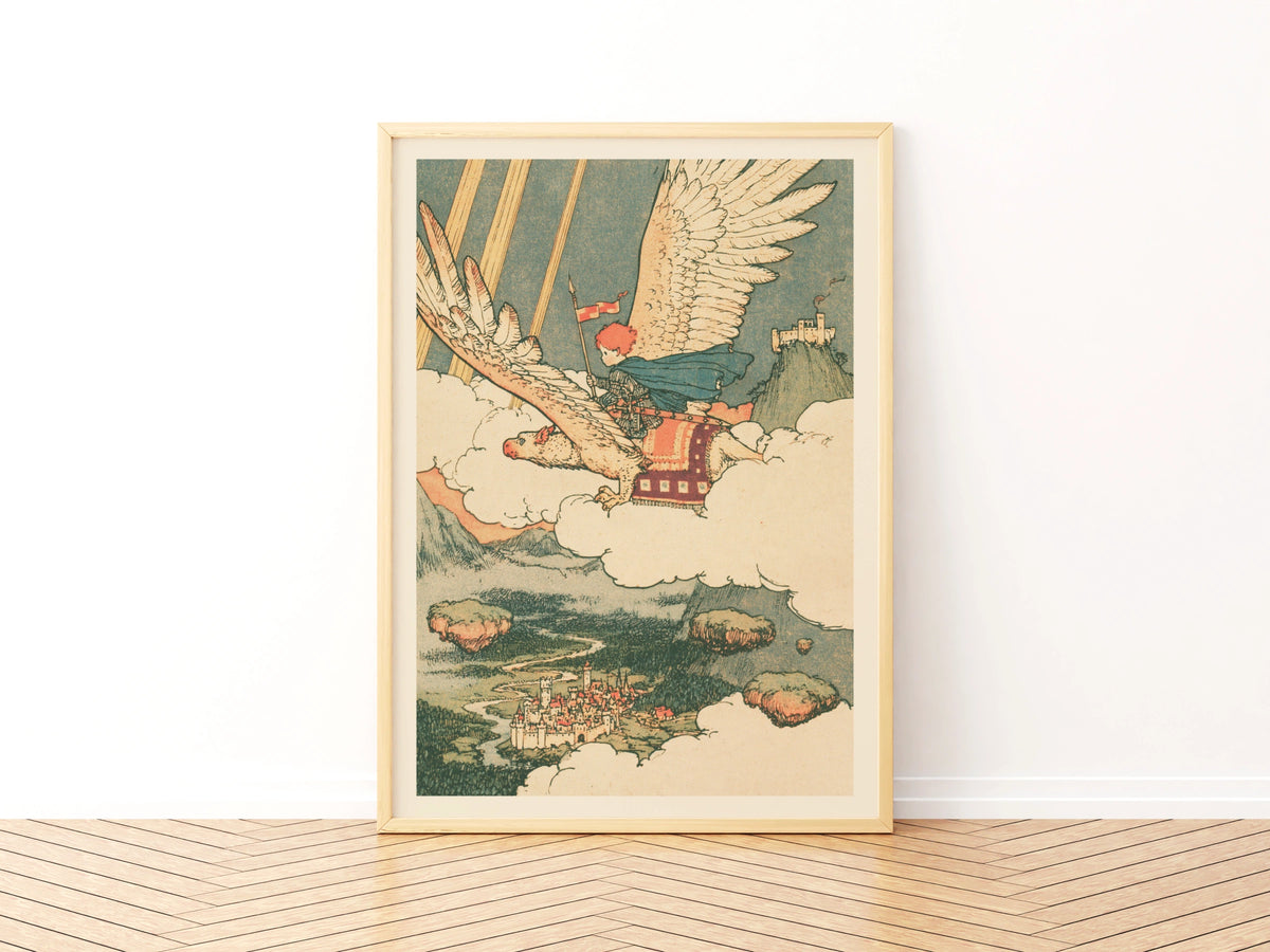 Adventure Knight, Illustrated Kid's Fantasty Print