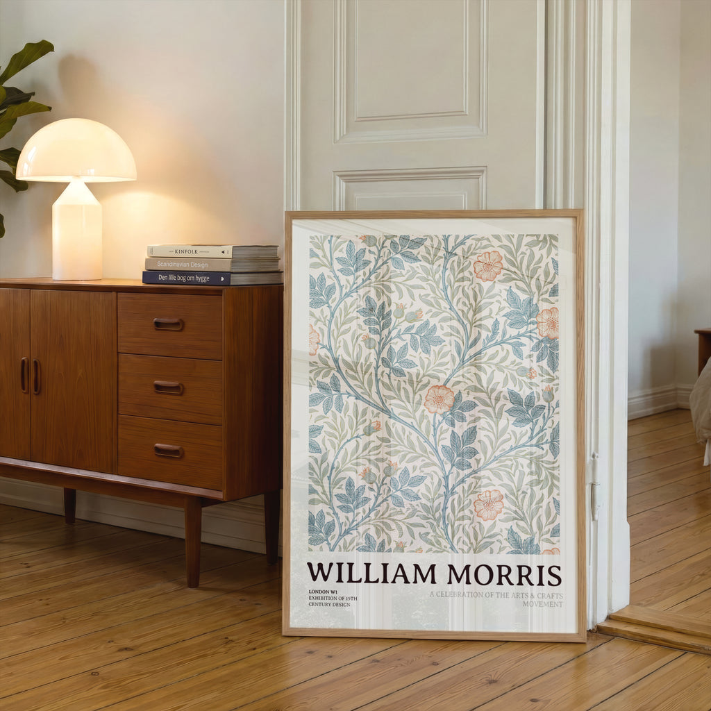 William Morris Floral Print, Arts and Crafts Exhibition Poster, Classic Inspired Prints