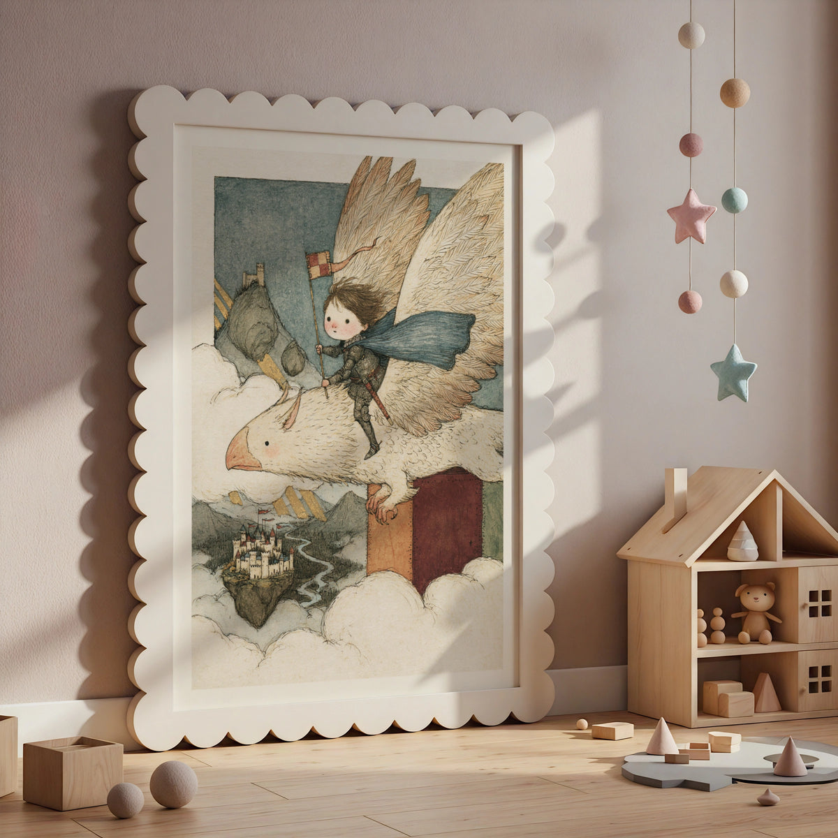 Fantasy Knight Boys Mythical Adventure Print