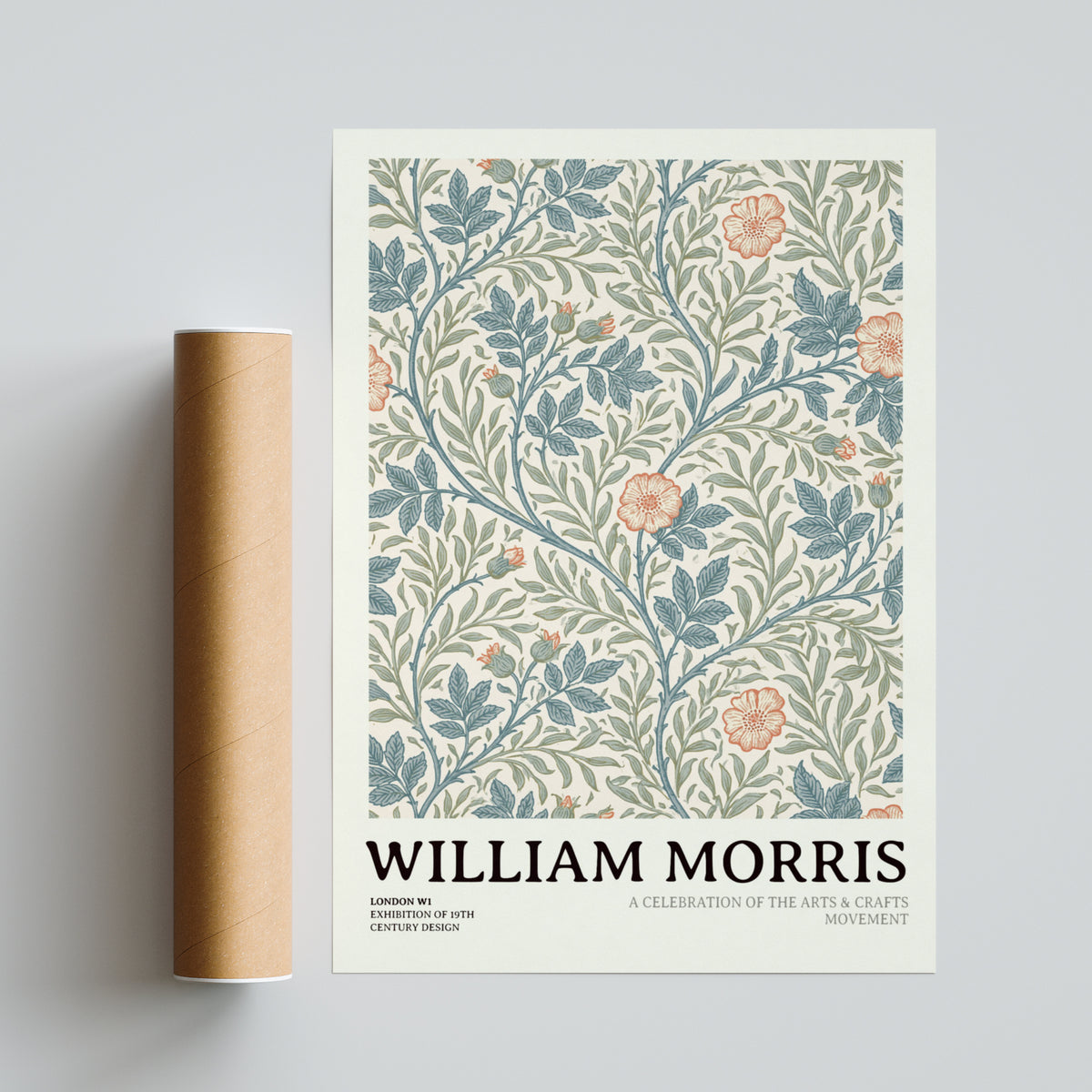 William Morris Floral Print, Arts and Crafts Exhibition Poster, Classic Inspired Prints