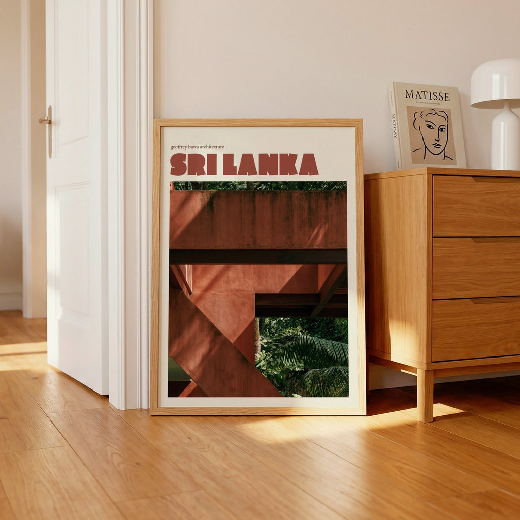 Sri Lanka Print, Geoffrey Bawa Architecture Contemporary Travel Wall Art