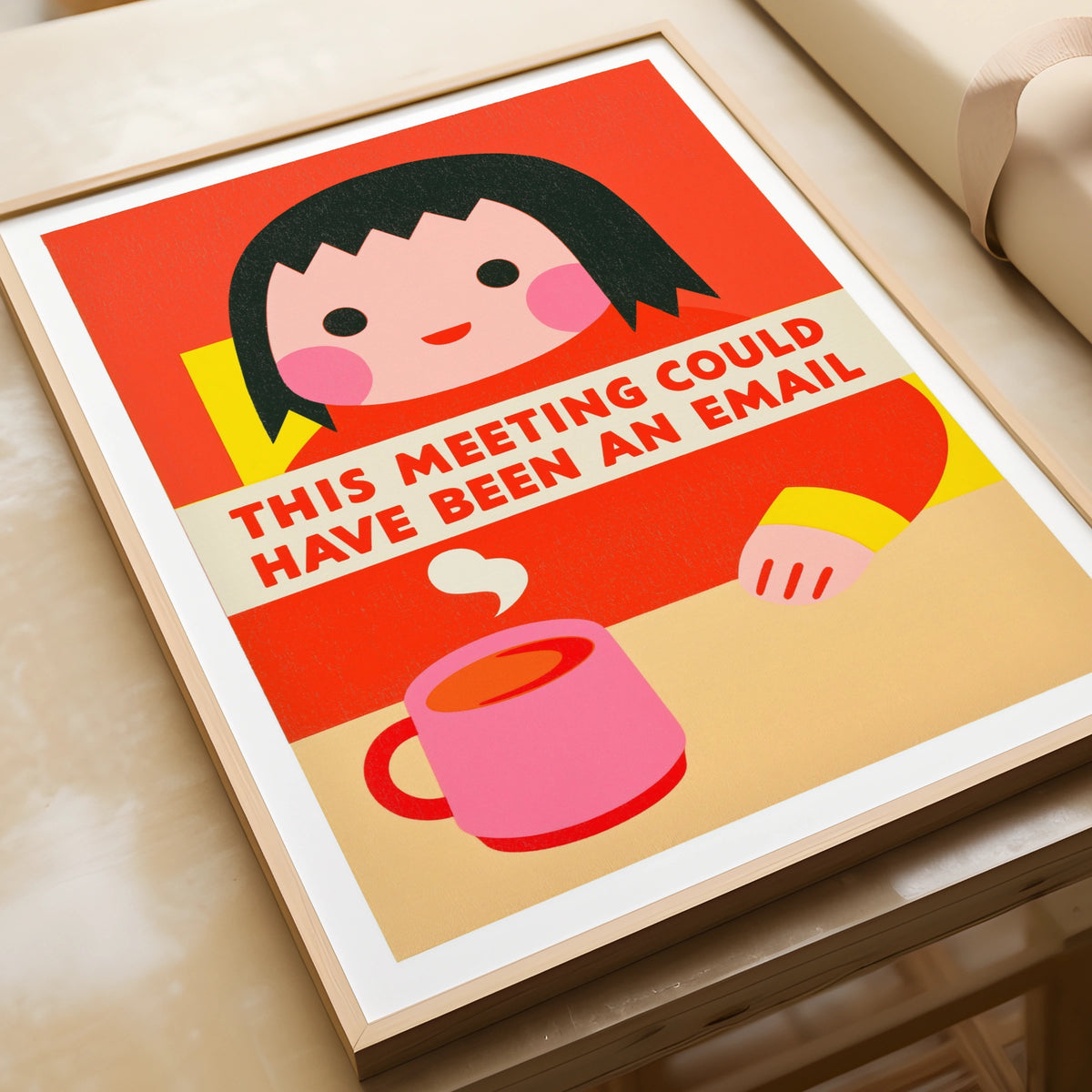 This Meeting Could Have Been An Email Funny Office Poster, Bold Typography Print