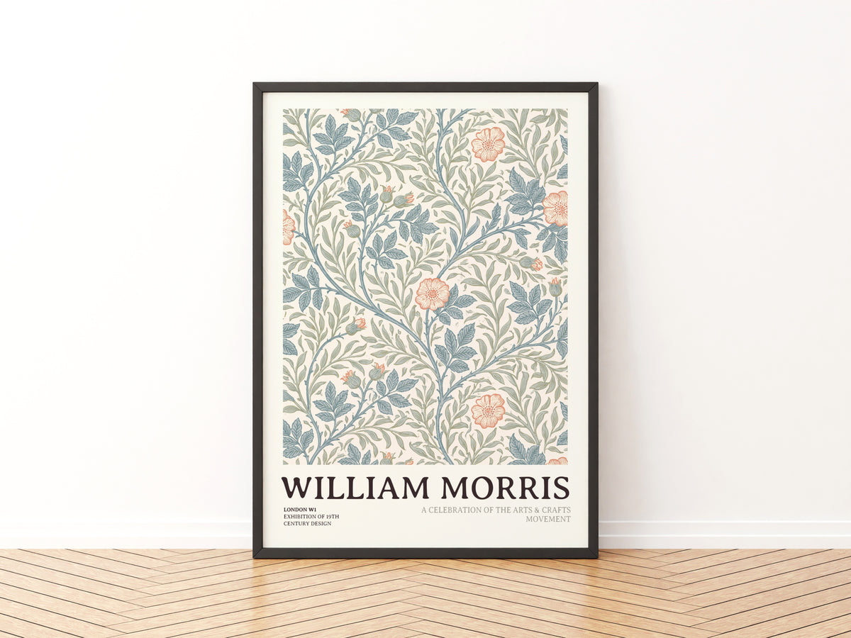 William Morris Floral Print, Arts and Crafts Exhibition Poster, Classic Inspired Prints