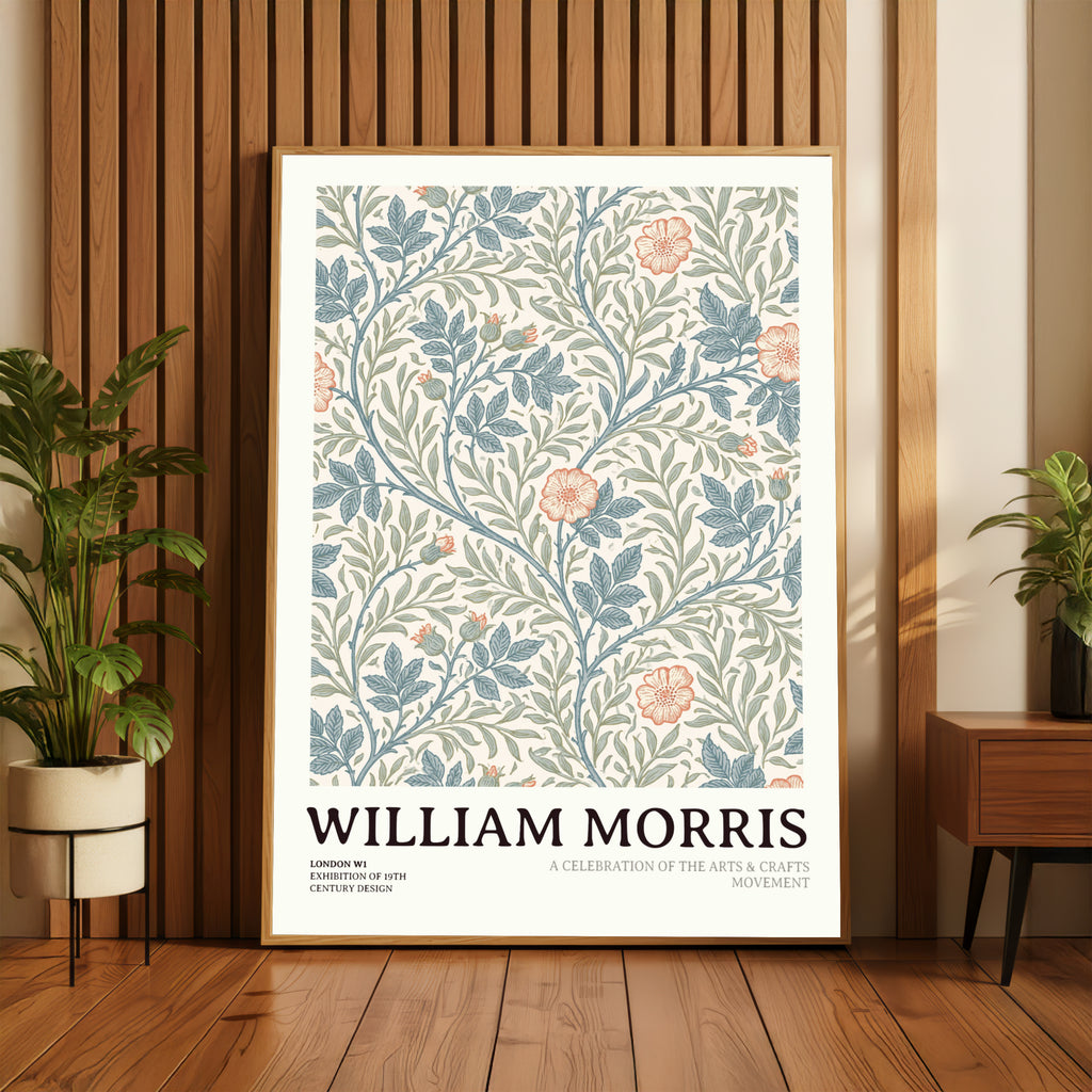 William Morris Floral Print, Arts and Crafts Exhibition Poster, Classic Inspired Prints