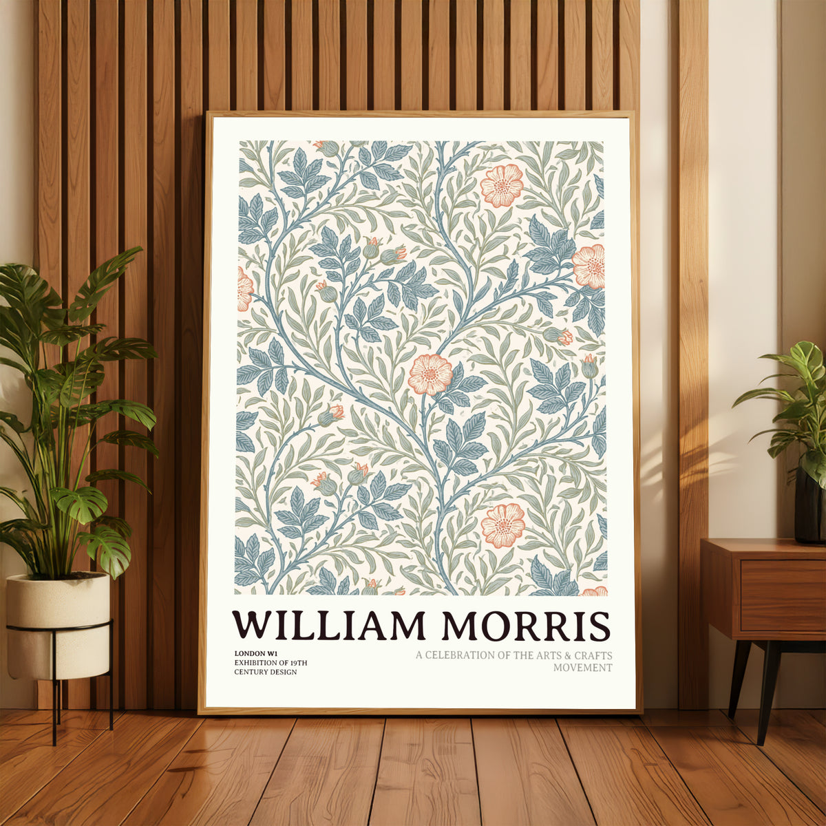 William Morris Floral Print, Arts and Crafts Exhibition Poster, Classic Inspired Prints