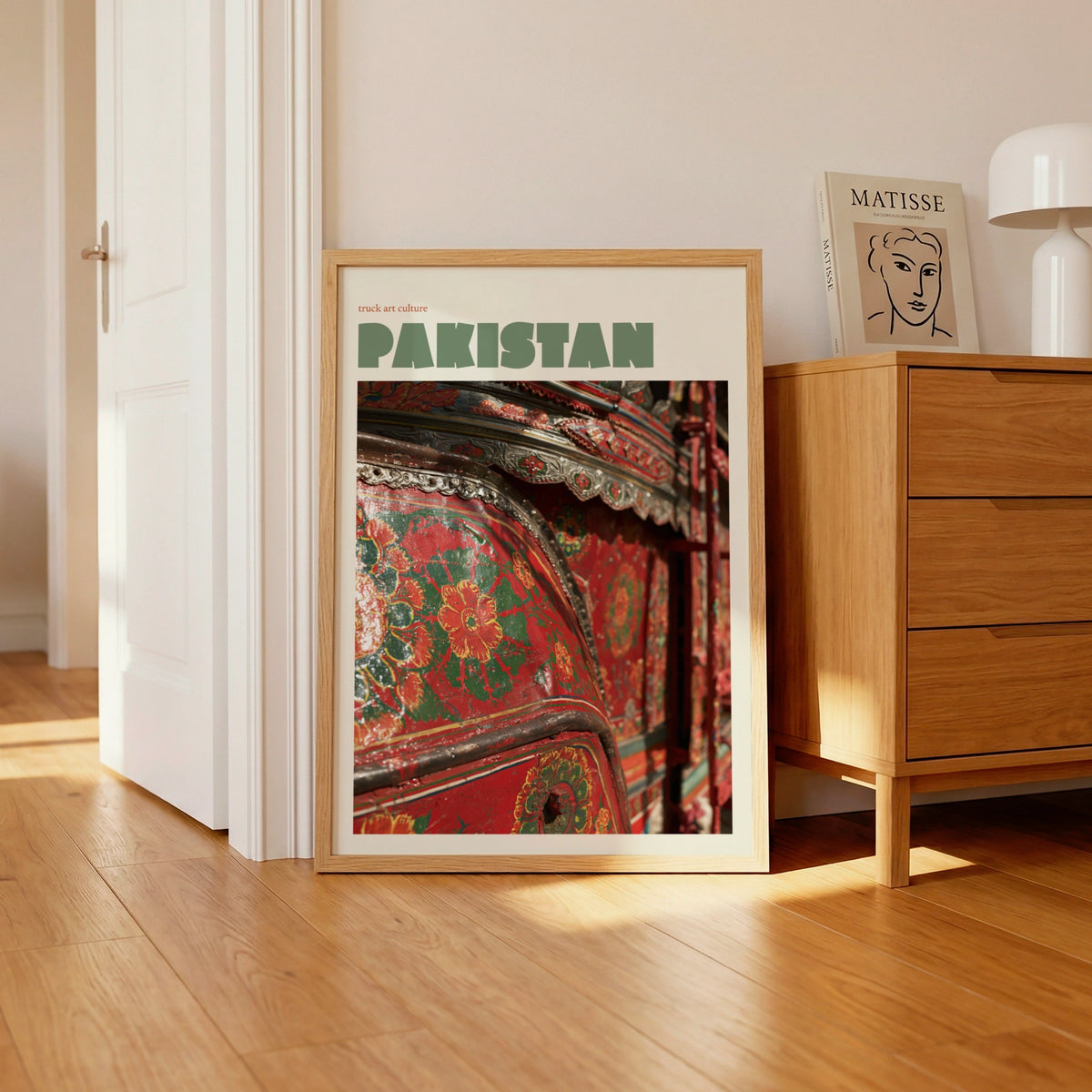 Pakistan Truck Art Print, Contemporary Travel Wall Art, Colourful South Asia Decor