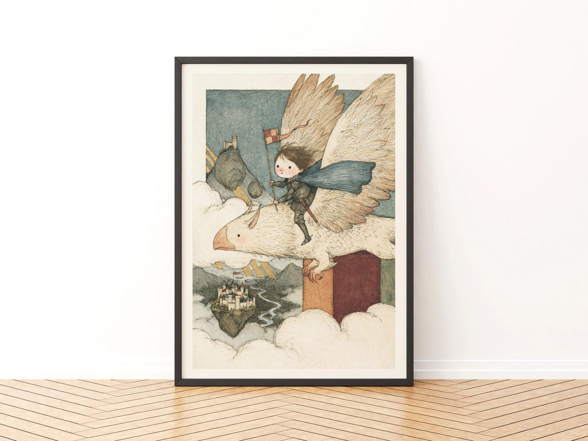 Fantasy Knight Boys Mythical Adventure Print