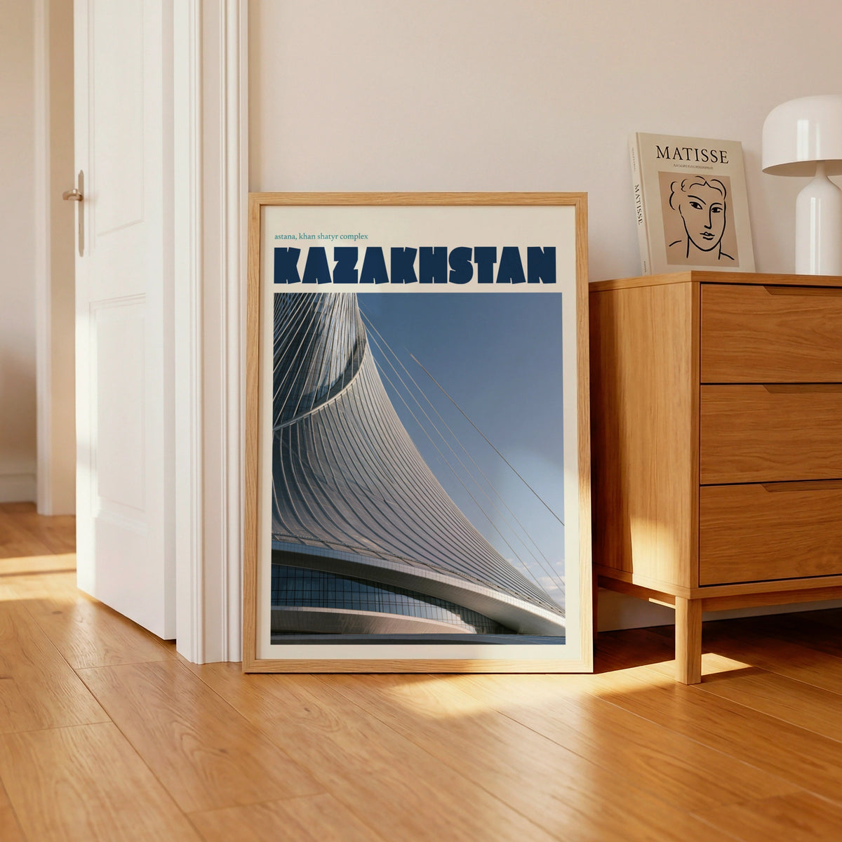 Kazakhstan Print, Astana Khan Shatyr Contemporary Architecture Travel Wall Art