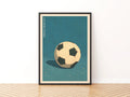 Play More Football Retro Print, Kids Football Poster, Vintage Soccer Wall Art, Boys Bedroom Decor