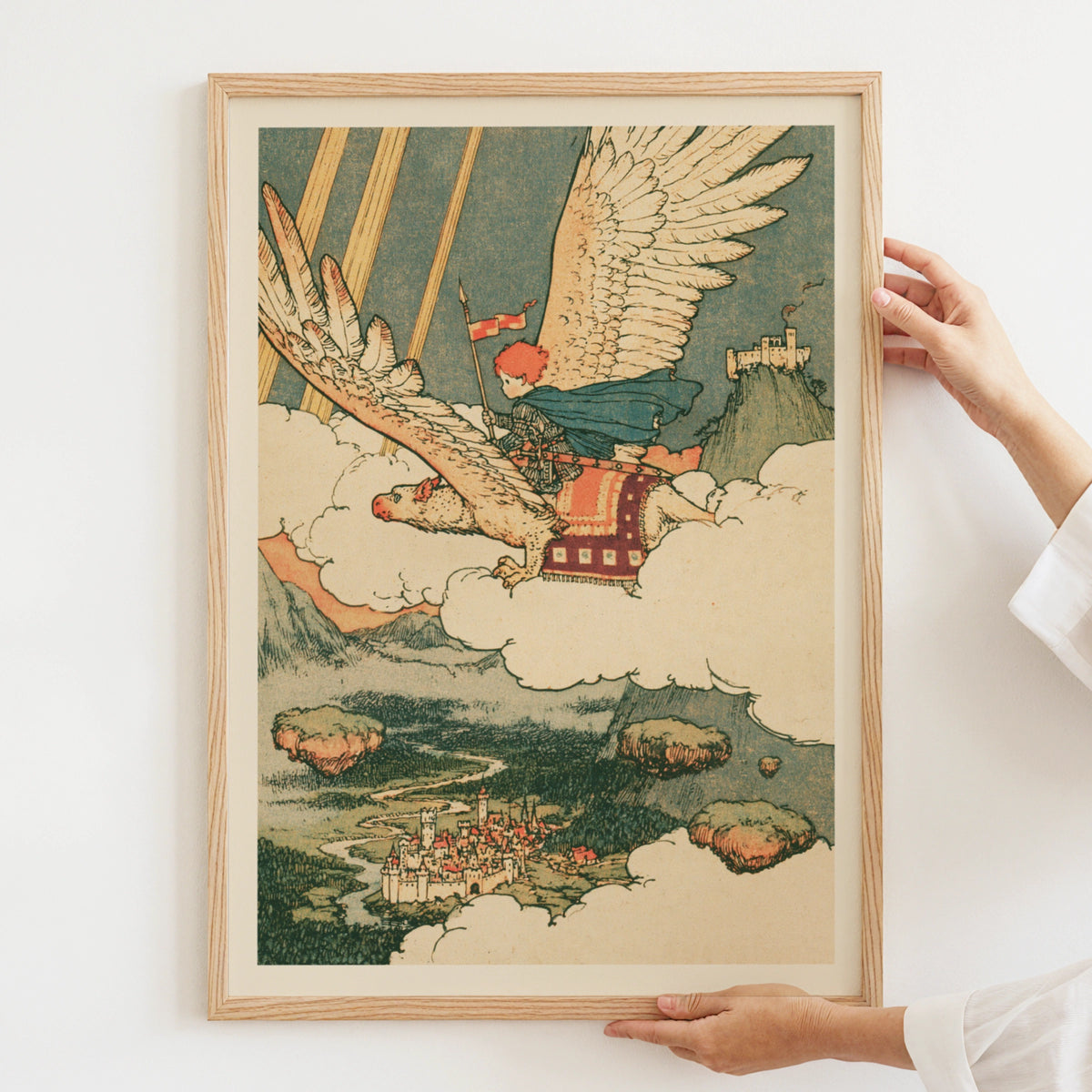 Adventure Knight, Illustrated Kid's Fantasty Print