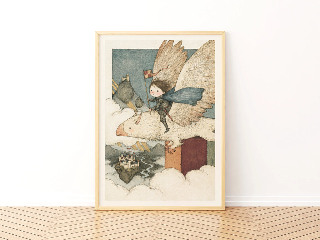 Fantasy Knight Boys Mythical Adventure Print