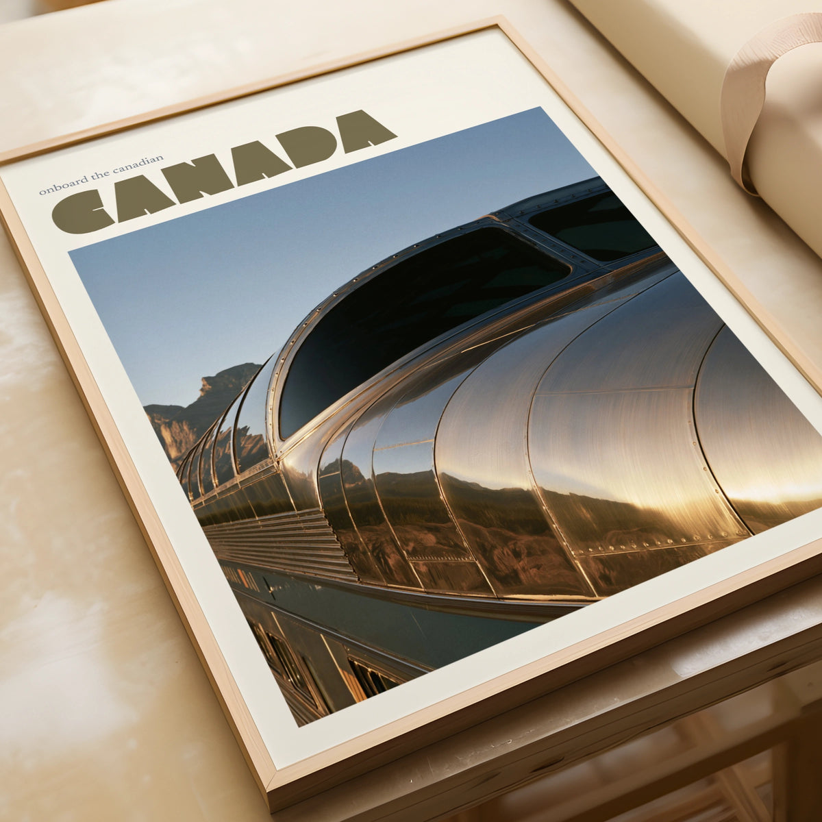 Canada Train Travel Art, contemporary The Canadian Rail Print, Wall Art Gift