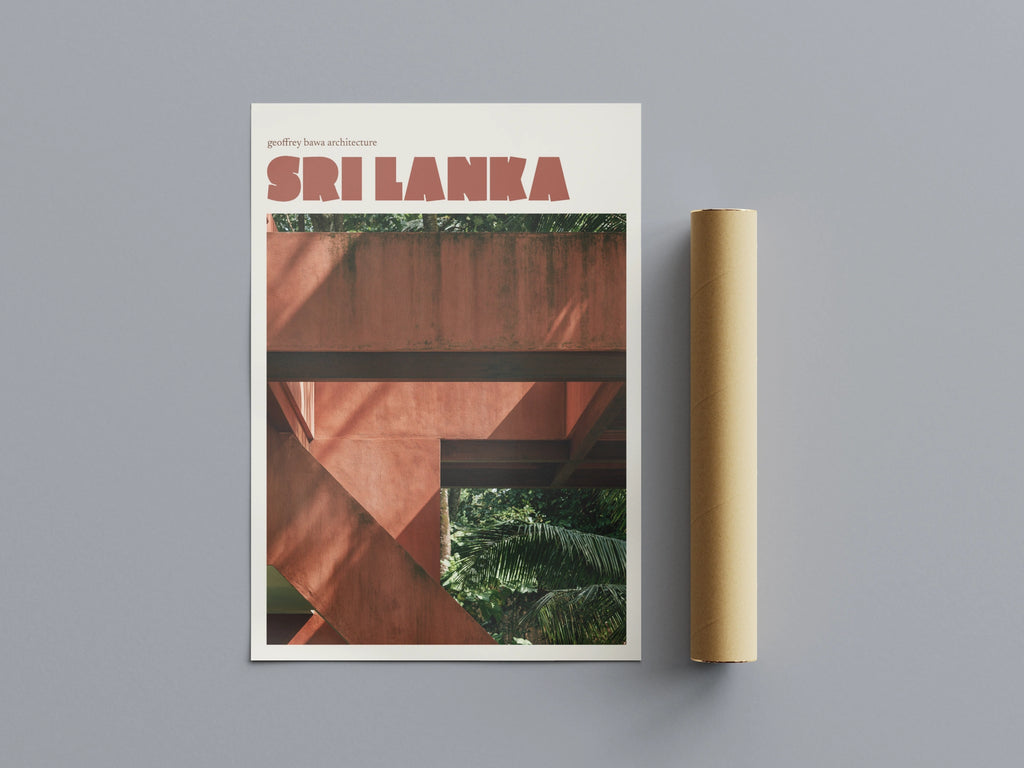 Sri Lanka Print, Geoffrey Bawa Architecture Contemporary Travel Wall Art